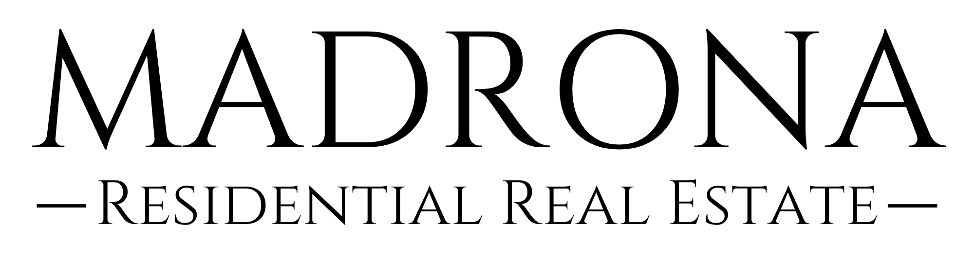 MADRONA Black with clear background